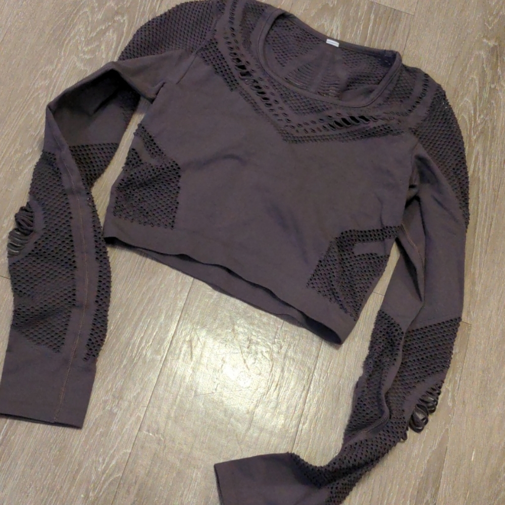 Alo Crop Long Sleeve Top